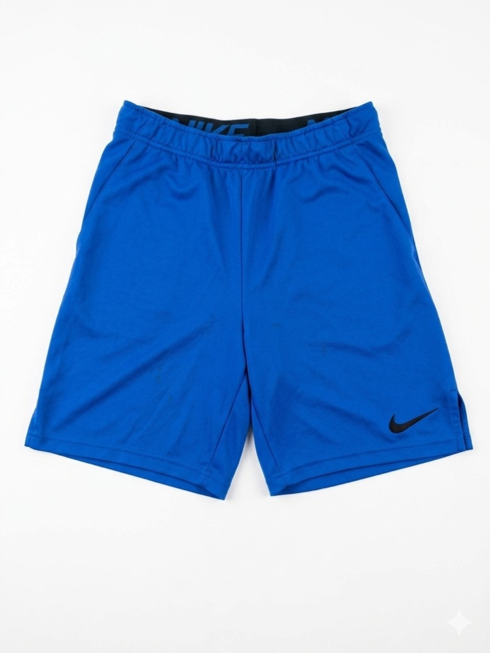 Nike Men’s Royal Blue Athletic Shorts with Black Swoosh